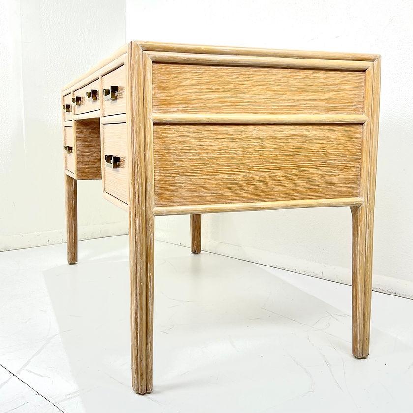 McGuire Oak & Bamboo Writing Desk For Sale 6