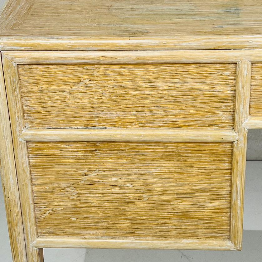 McGuire Oak & Bamboo Writing Desk For Sale 3