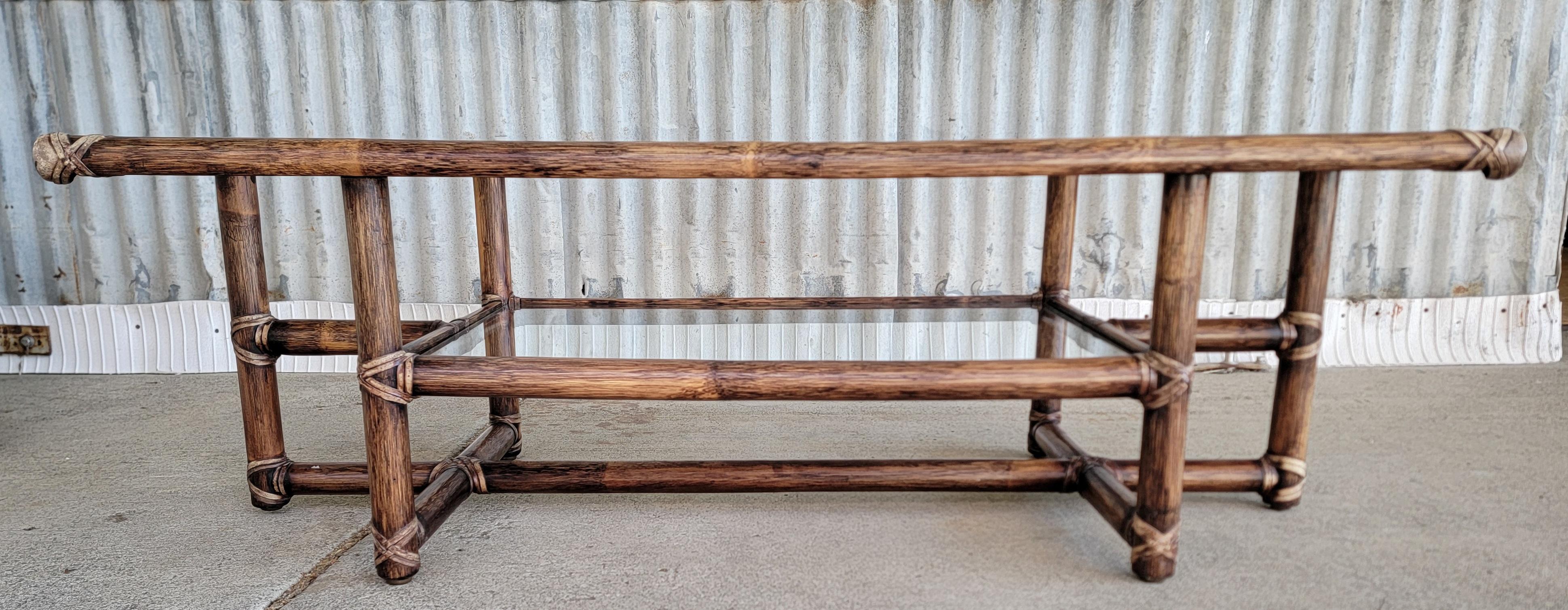 Américain McGuire Organic Table basse moderne en bambou en vente