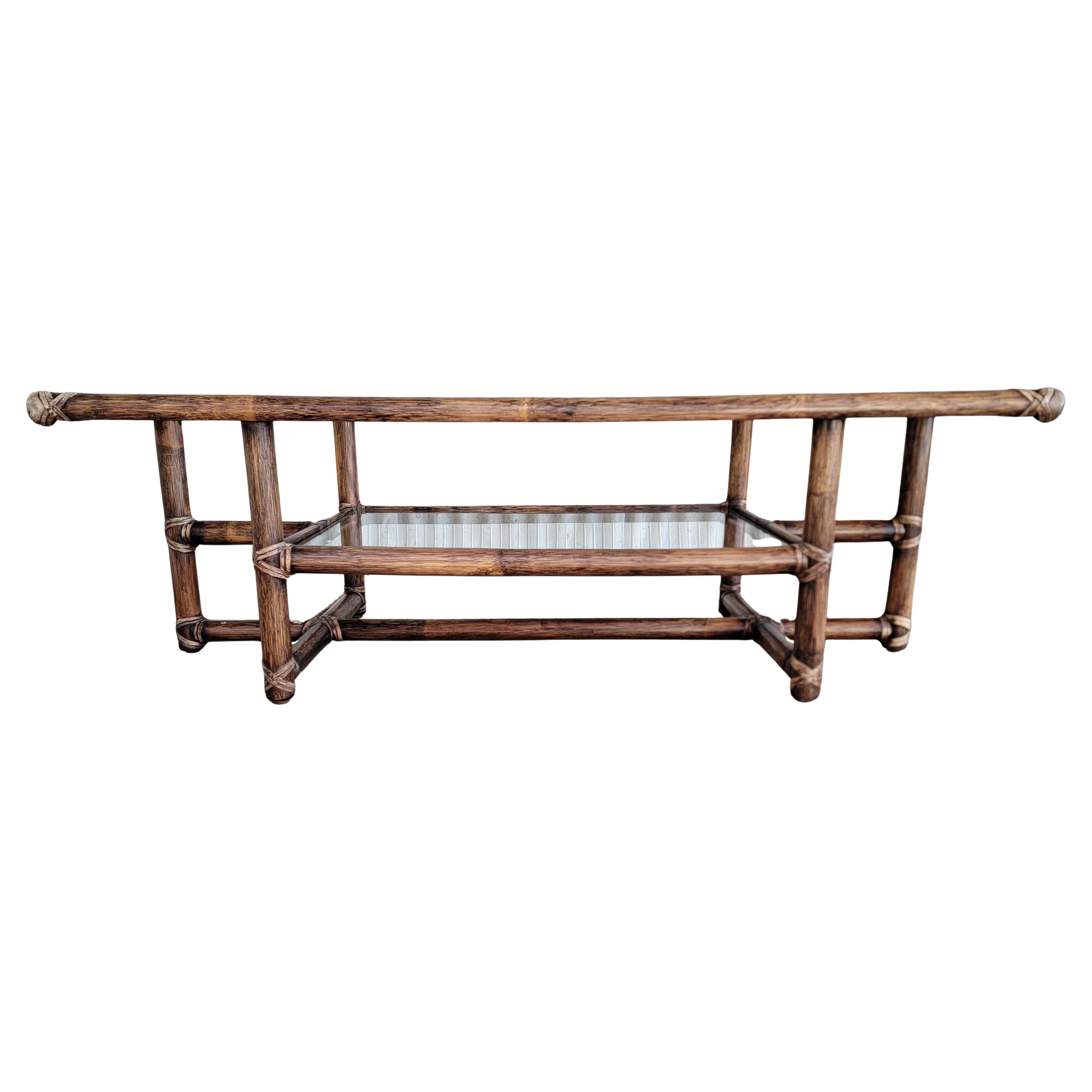 McGuire Organic Table basse moderne en bambou en vente