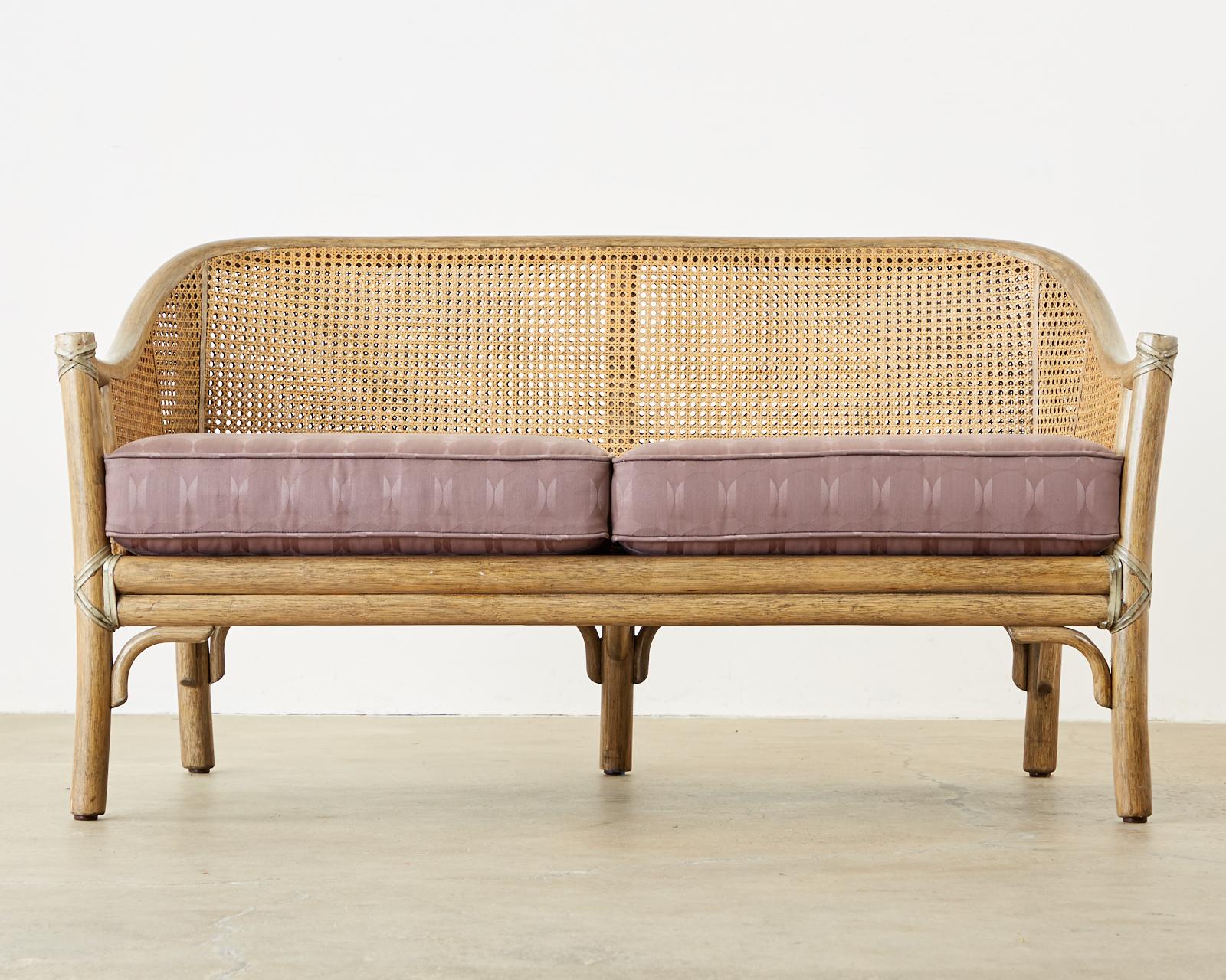 cane loveseat