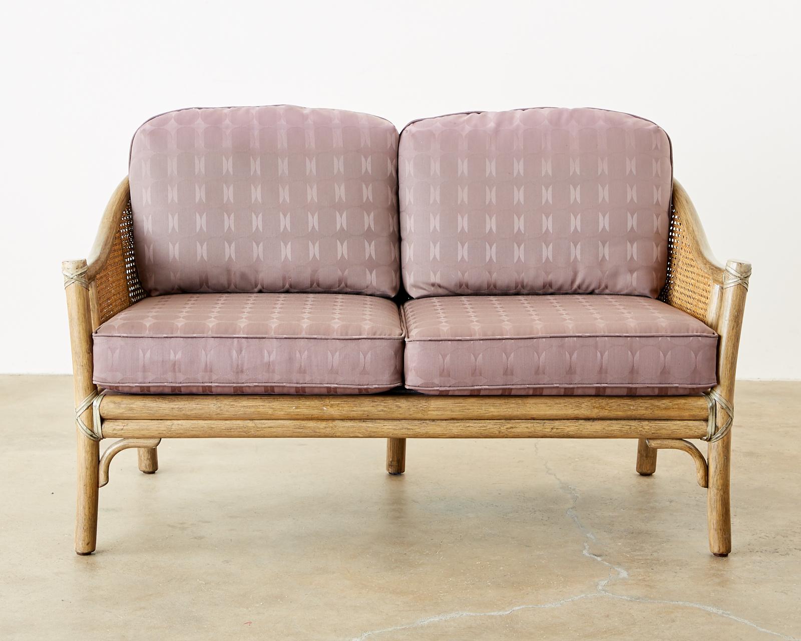 mcguire rattan sofa