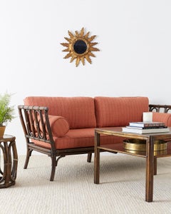 McGuire Organic Modern Bamboo Rattan Daybed Sofa