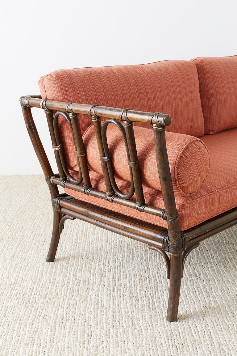 McGuire Organic Modern Bamboo Rattan Daybed Sofa at 1stdibs