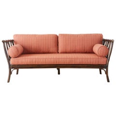 McGuire Organic Modern Bamboo Rattan Daybed Sofa