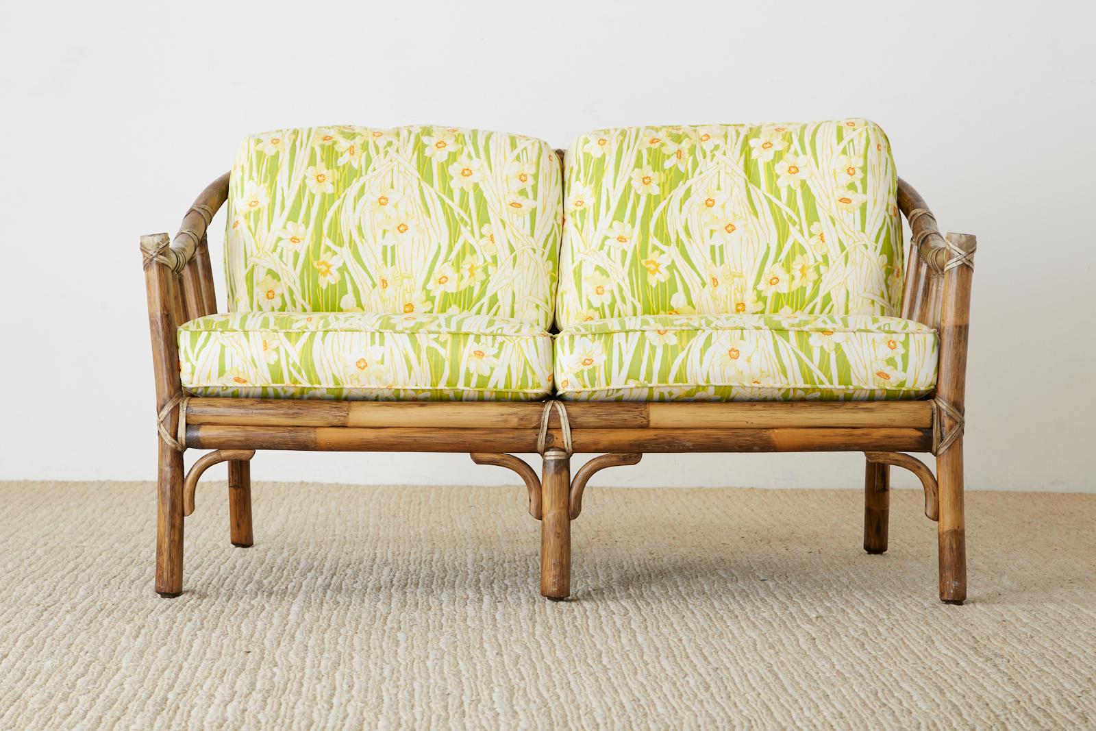 bamboo loveseat