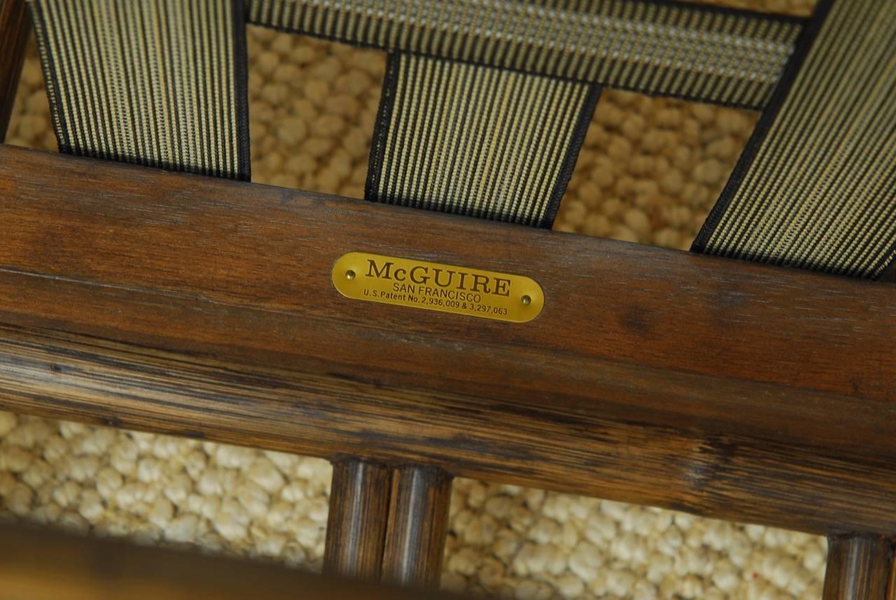 McGuire Organic Modern Bamboo Rattan Sofa 8