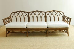 McGuire Organic Modern Bamboo Rattan Sofa
