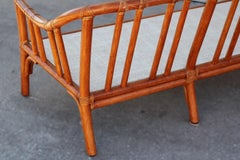 Sofá moderno de ratán de bambú ecológico McGuire