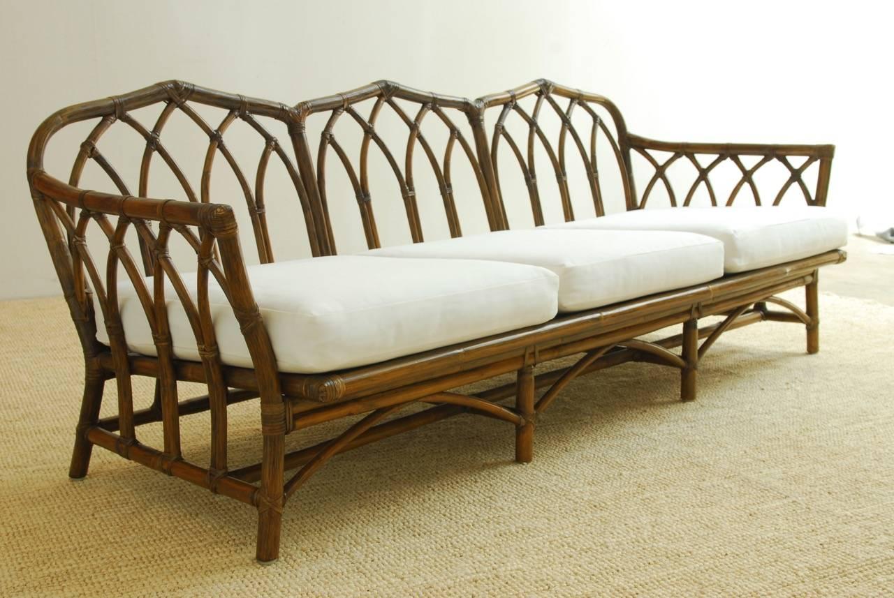 bamboo outdoor sofa