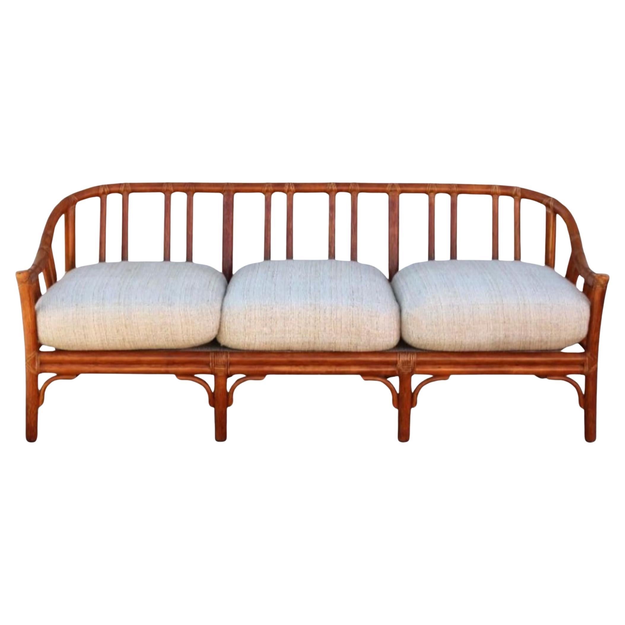 Divano moderno organico in rattan di bambù McGuire