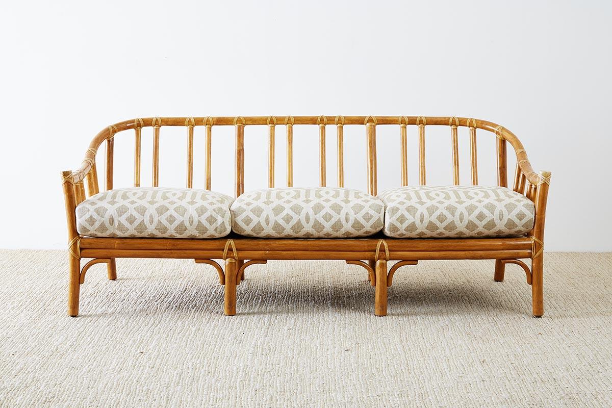 mcguire rattan sofa