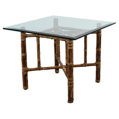 Vintage McGuire Organic Modern Bamboo Square Dining Table