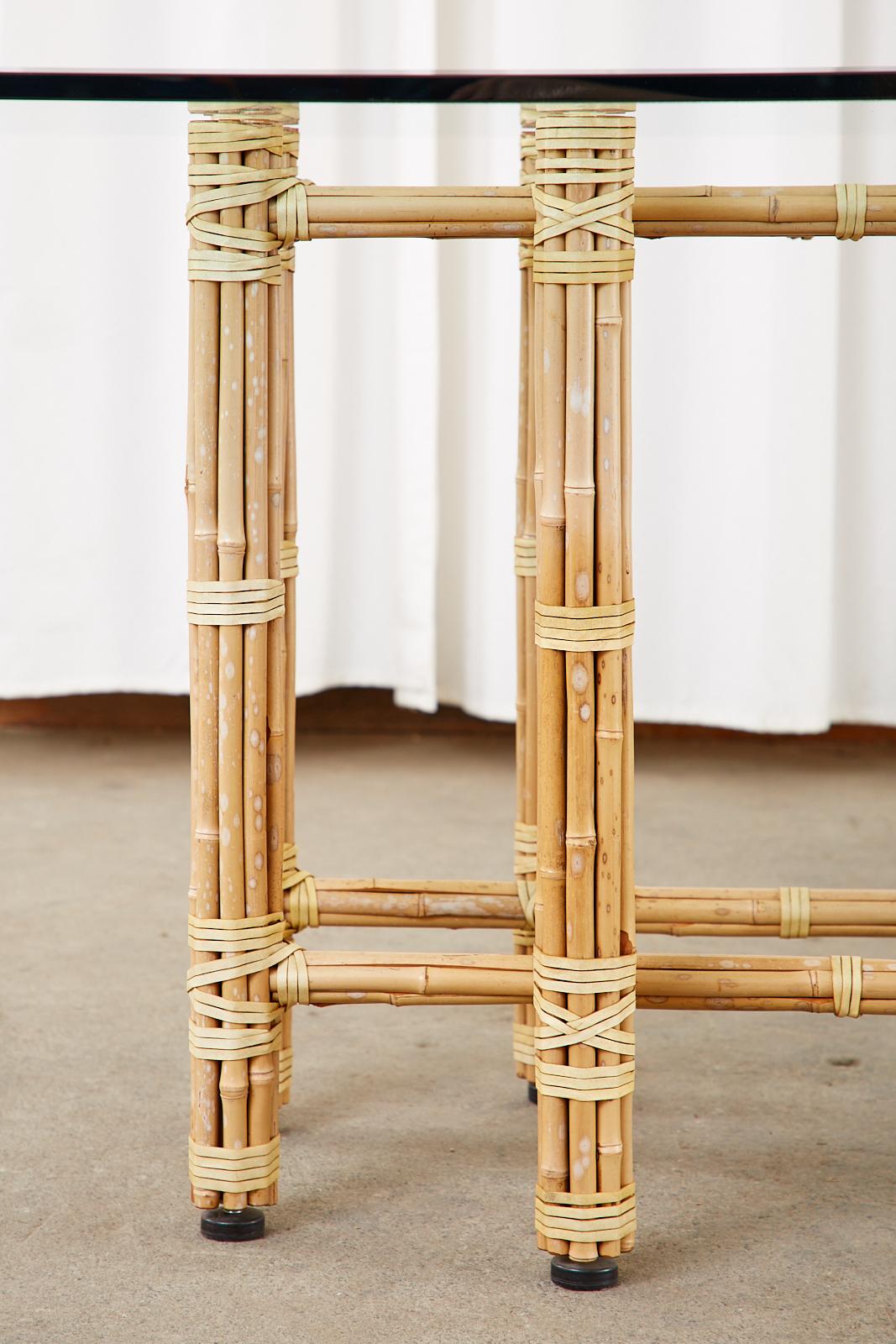 McGuire Organic Modern Blonde Bamboo Rectangular Dining Table 5