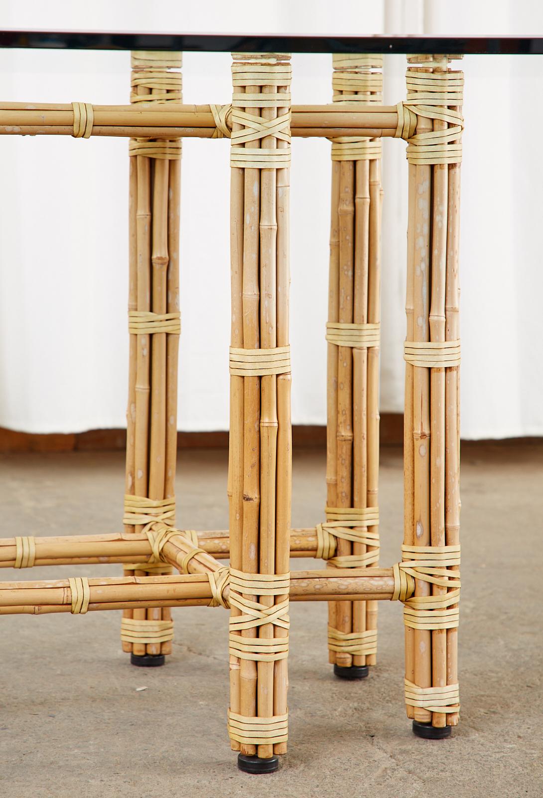 McGuire Organic Modern Blonde Bamboo Rectangular Dining Table 7