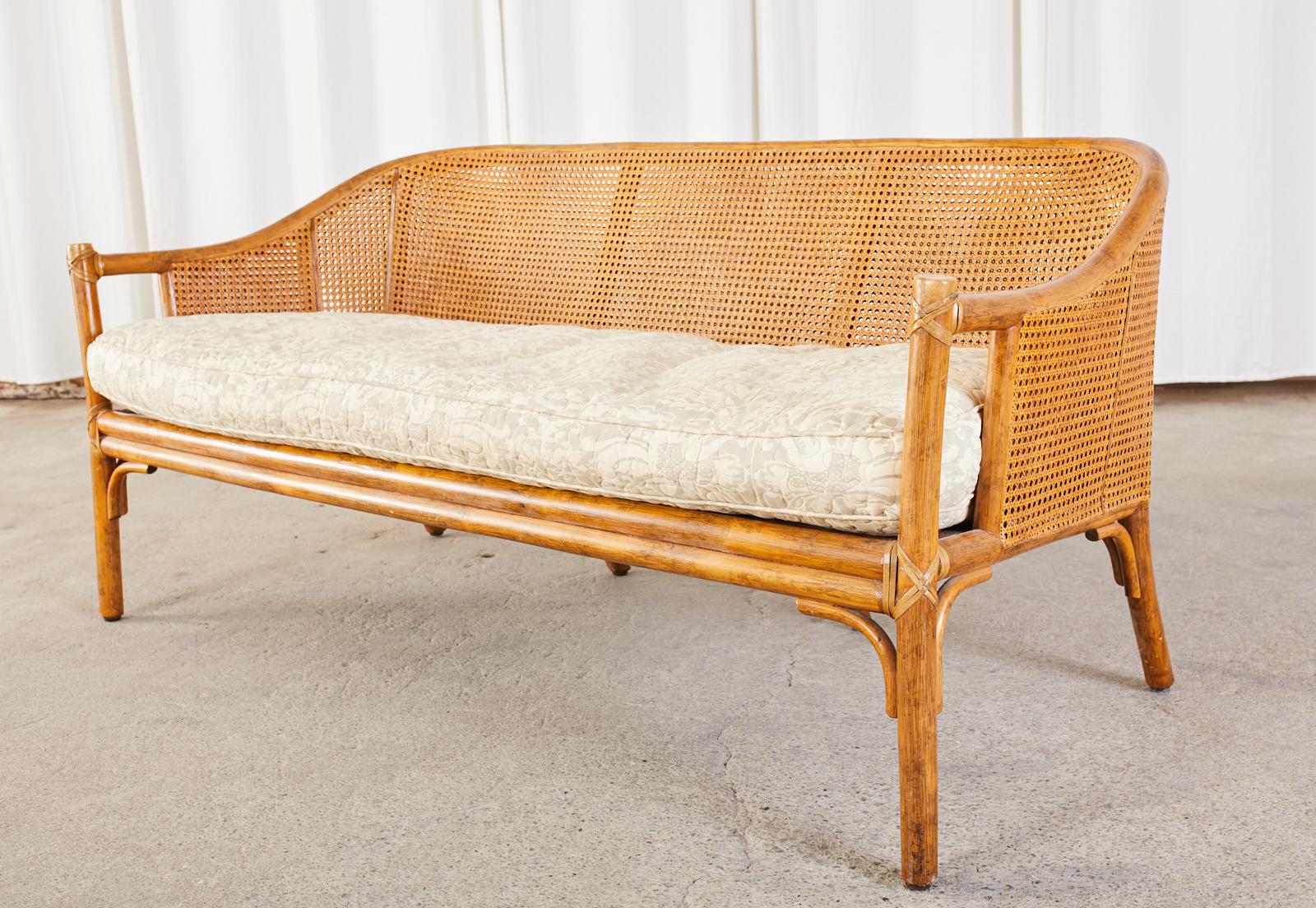 rattan settee