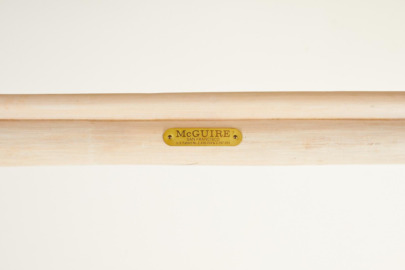McGuire Organic Modern Cerused Rattan Cocktail Table 7