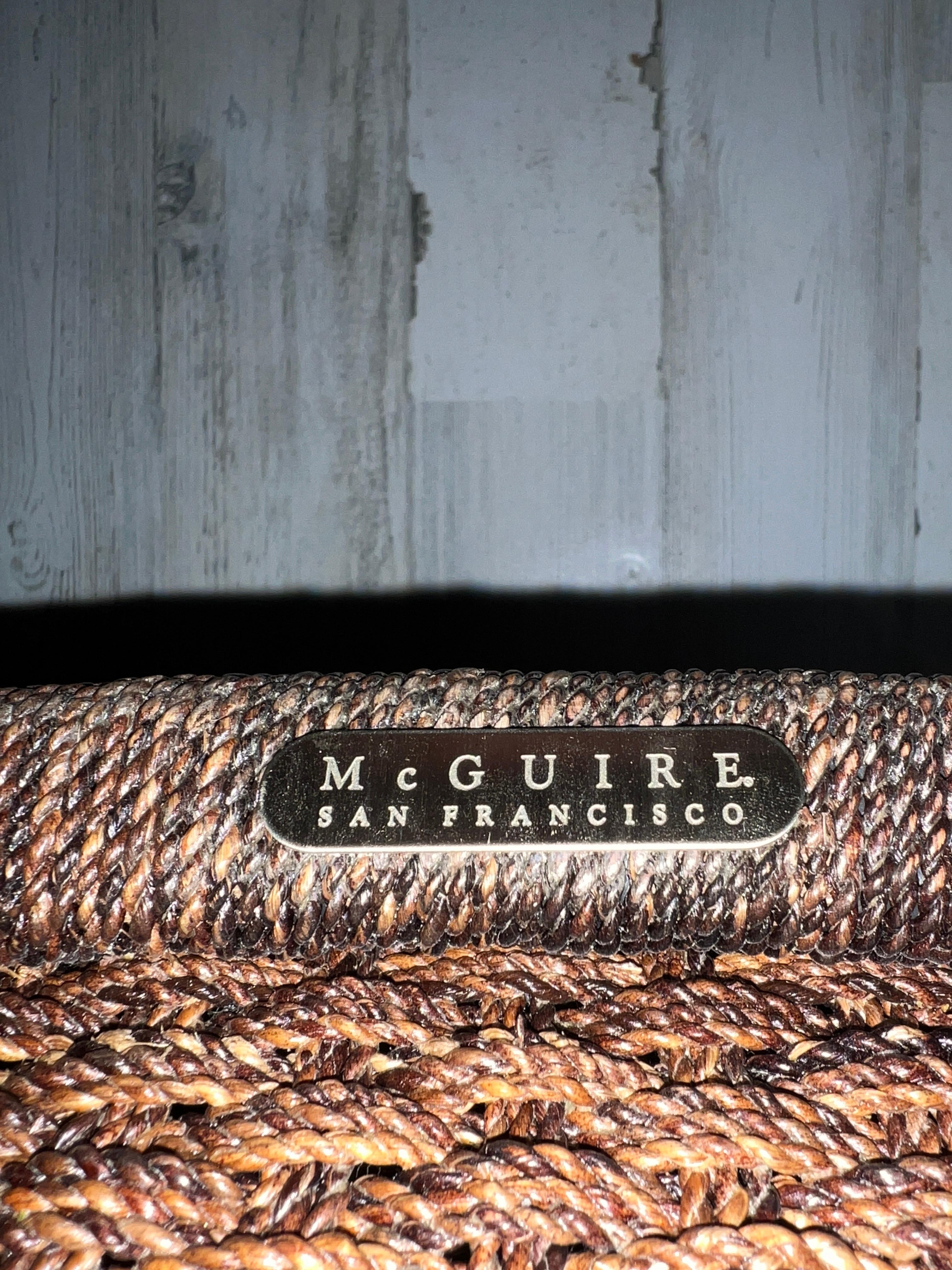 McGuire Organic Modern Counter Hocker im Zustand „Gut“ im Angebot in Denton, TX