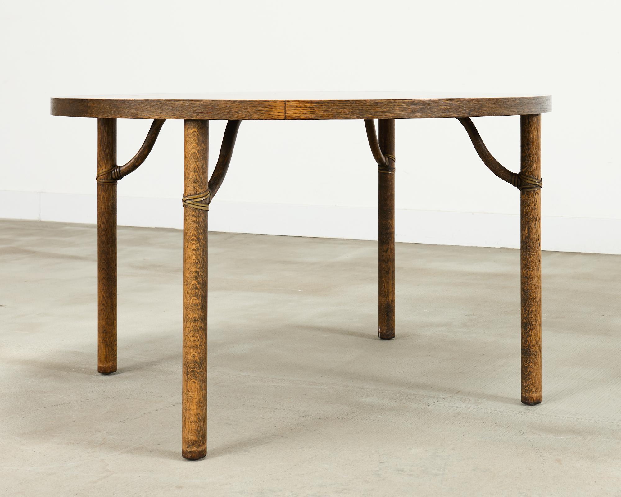 McGuire Organic Modern Oak Card Games or Dining Table For Sale 6