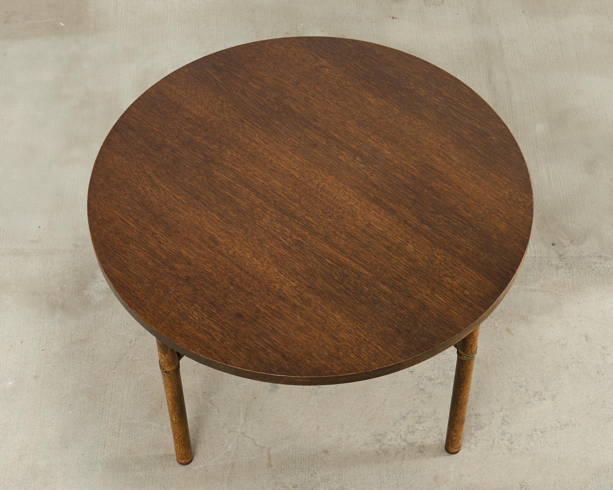Hand-Crafted McGuire Organic Modern Oak Card Games or Dining Table For Sale
