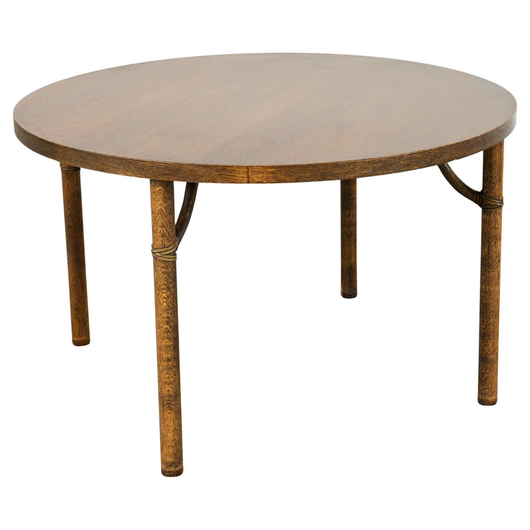 McGuire Organic Modern Oak Card Games or Dining Table For Sale