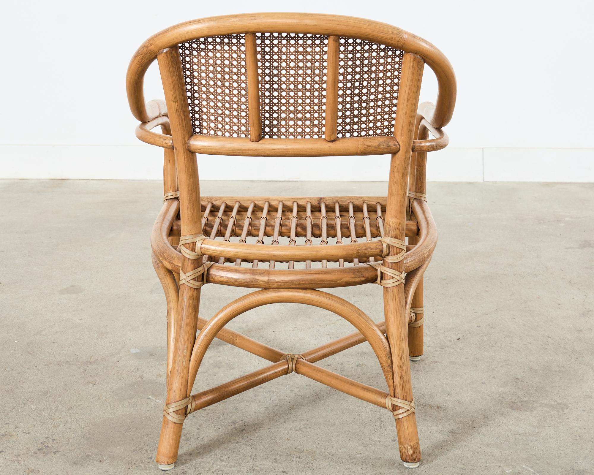 McGuire Organic Modern Rattan und Rohrrücken Sessel im Angebot 8