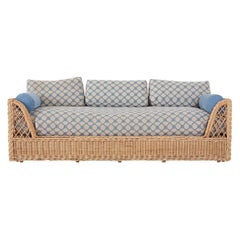 McGuire Organic Modern Rattan and Wicker Daybed Sofa