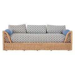 McGuire Organic Modern Rattan and Wicker Daybed Sofa