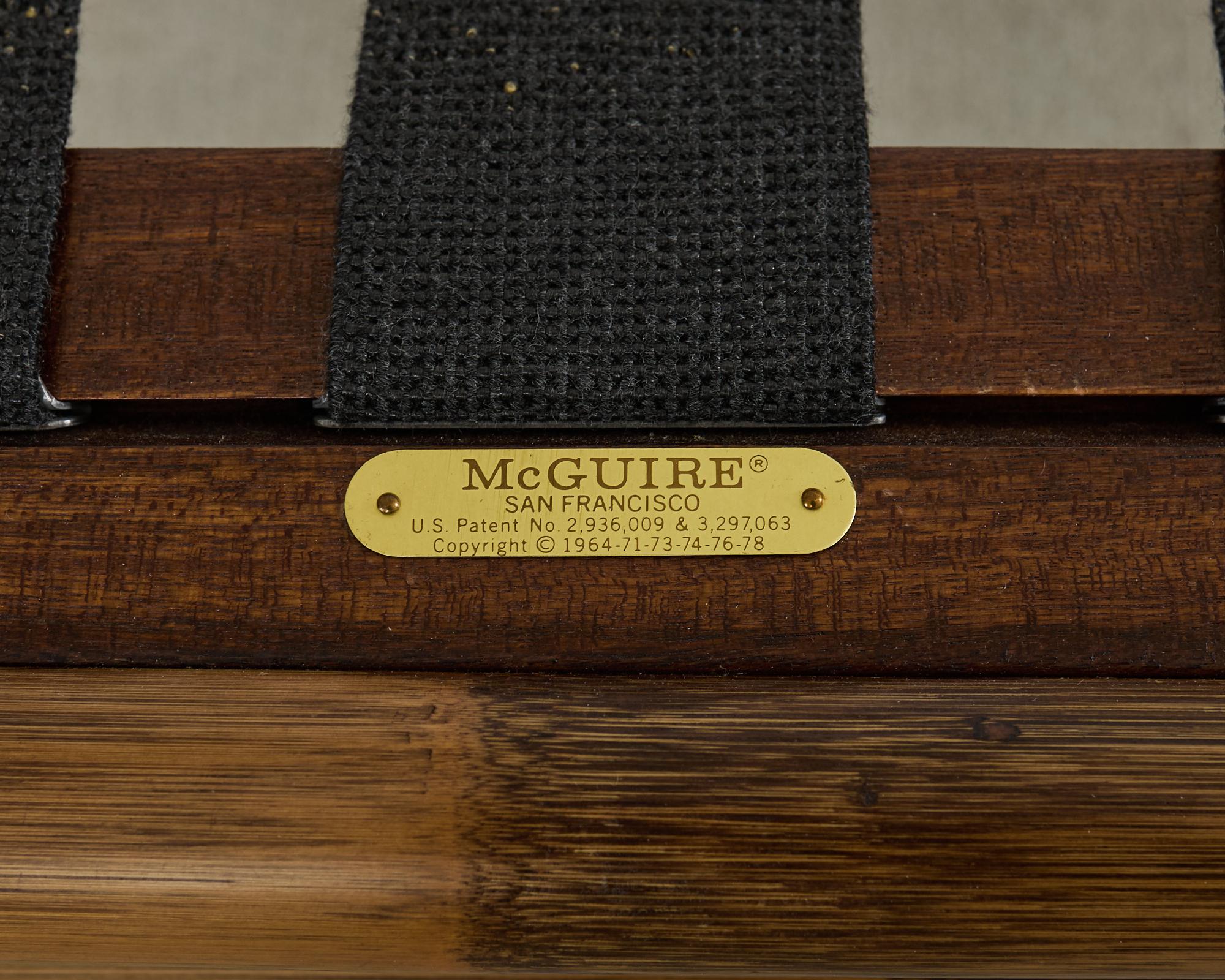 McGuire Organic Modern Rattan Cathedral Style Box Armchair 3