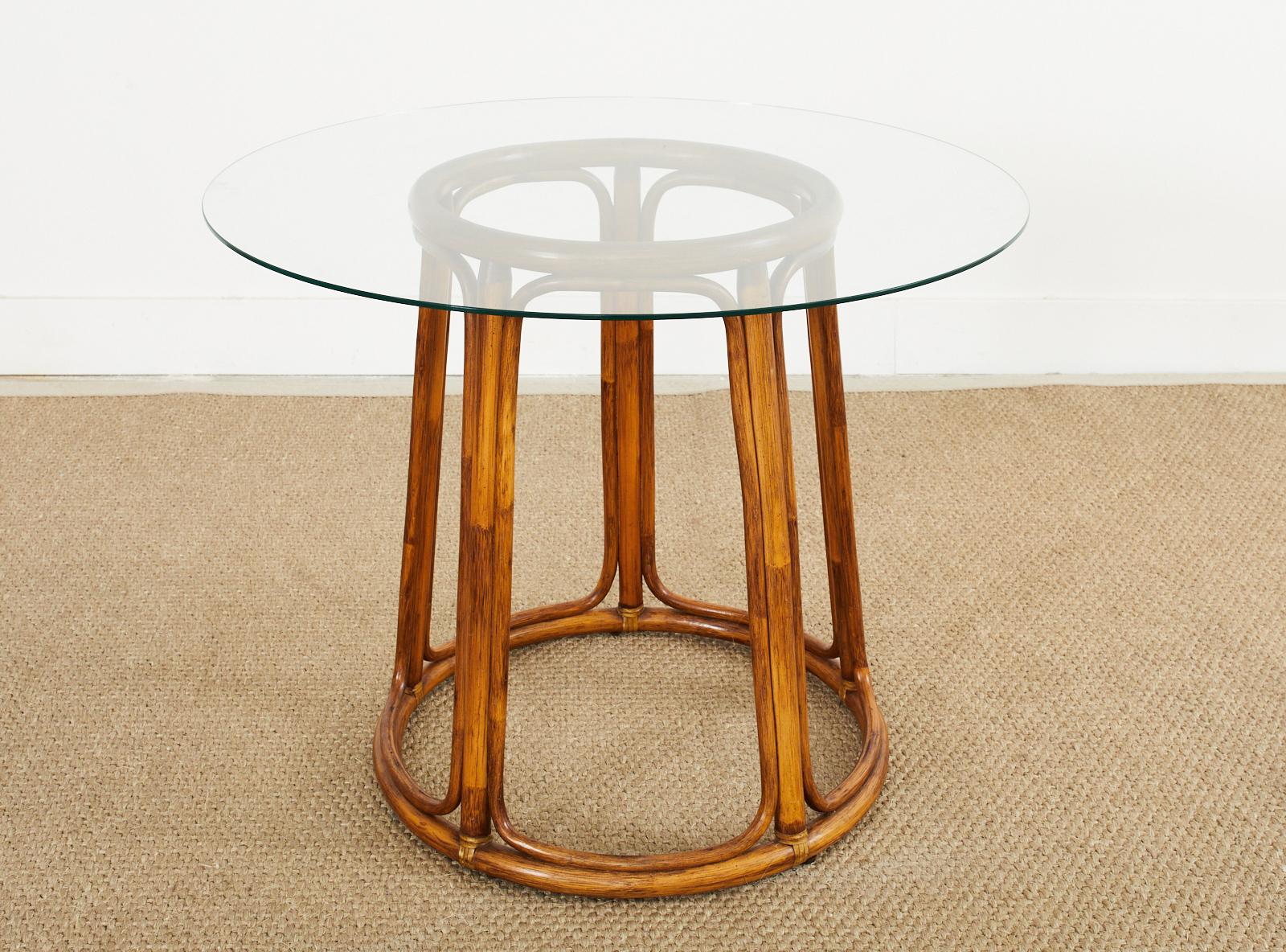 American McGuire Organic Modern Rattan Dining or Center Table