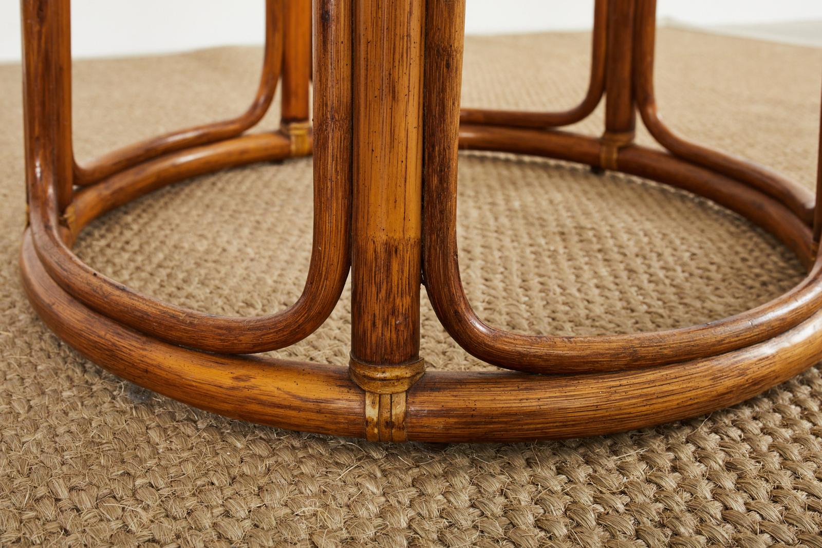 McGuire Organic Modern Rattan Dining or Center Table 1