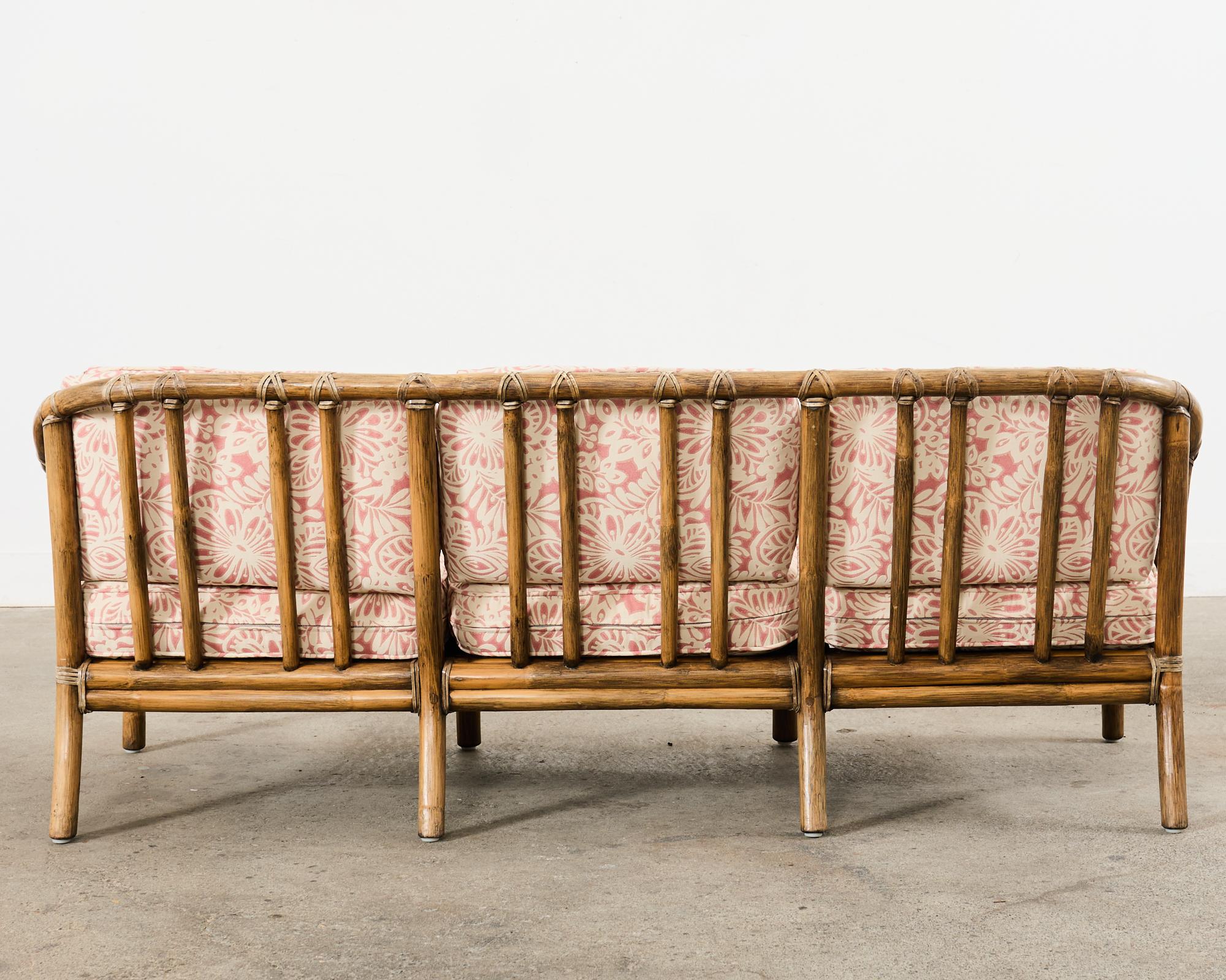 McGuire Organic Modern Rattan Living Room Suite For Sale 3