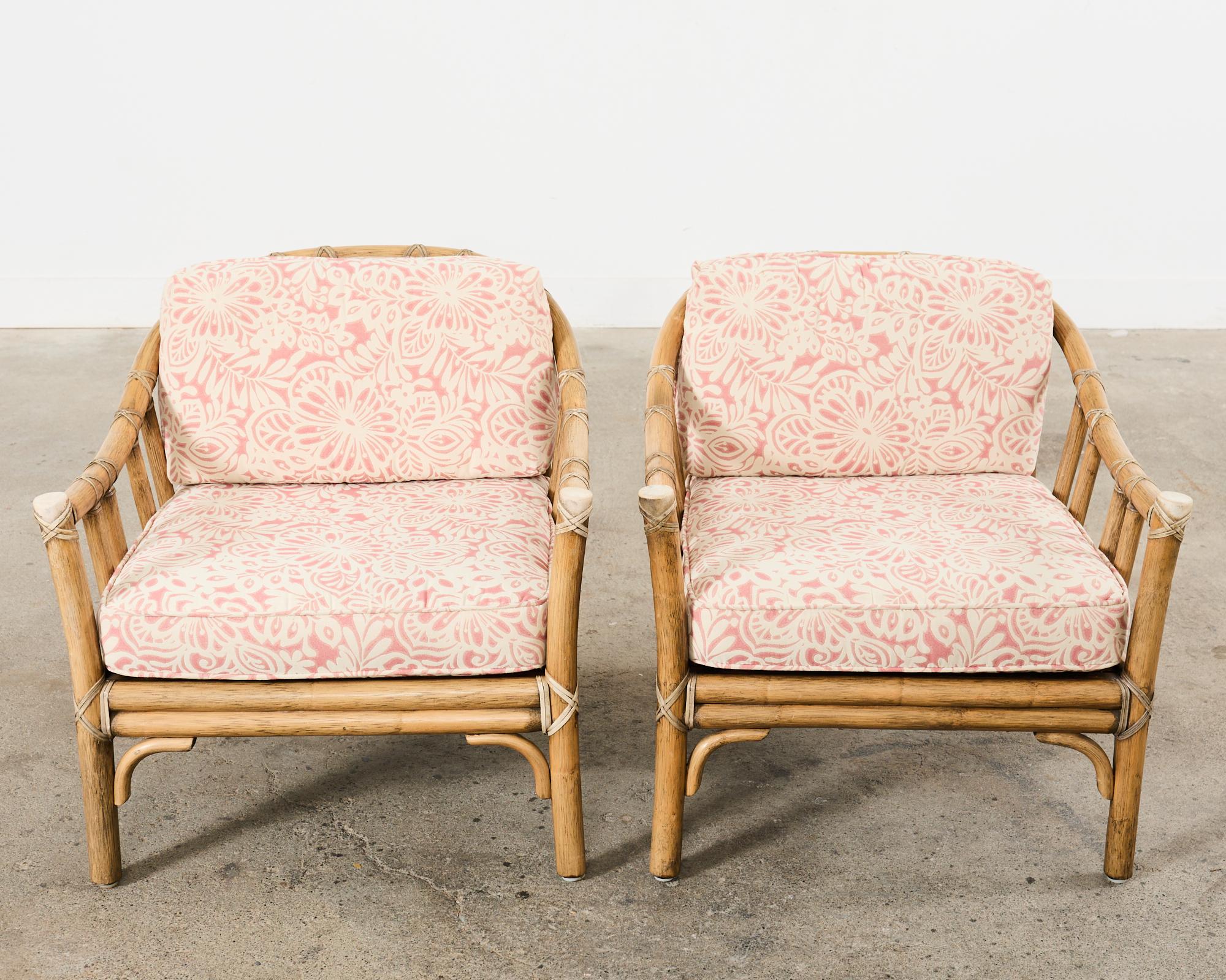 McGuire Organic Modern Rattan Living Room Suite For Sale 5
