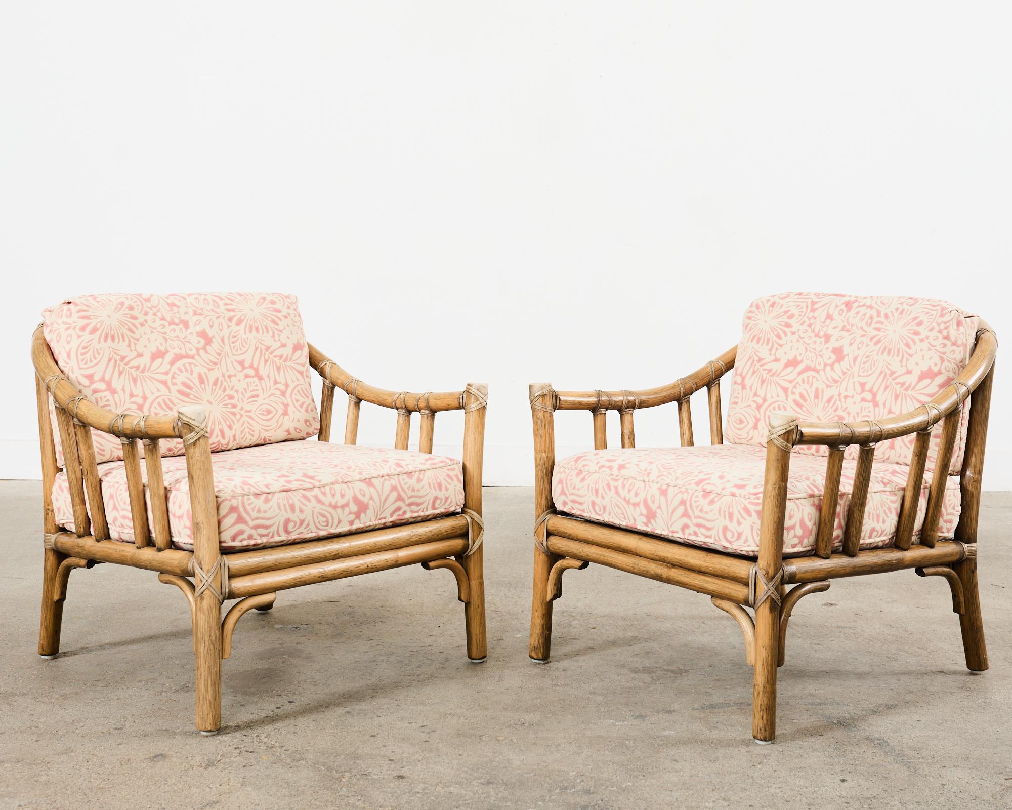 McGuire Organic Modern Rattan Living Room Suite For Sale 6