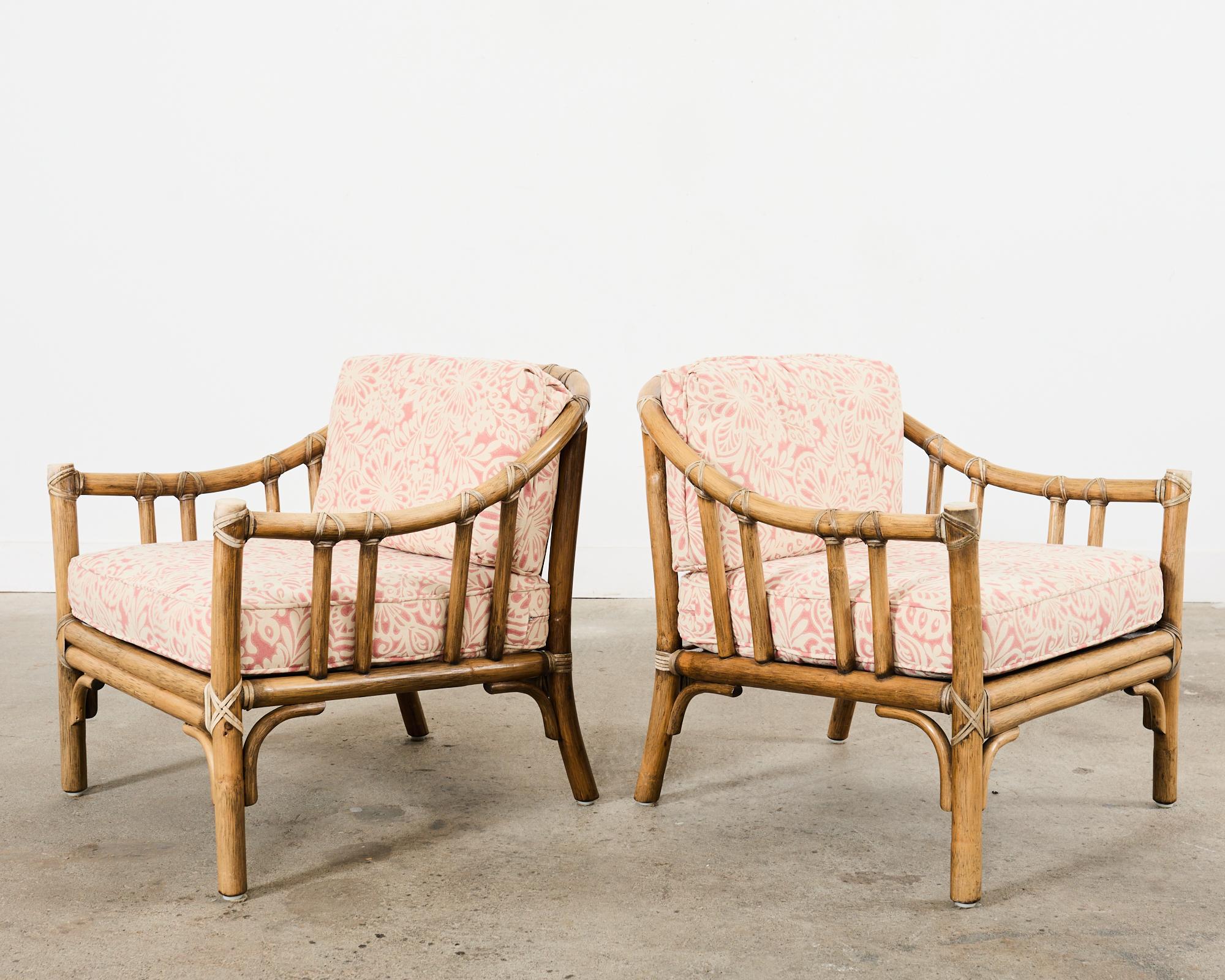McGuire Organic Modern Rattan Living Room Suite For Sale 7