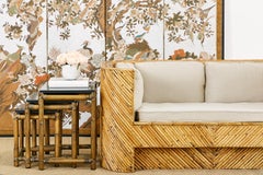 McGuire Organic Modern Rattan Nesting Drink Tables