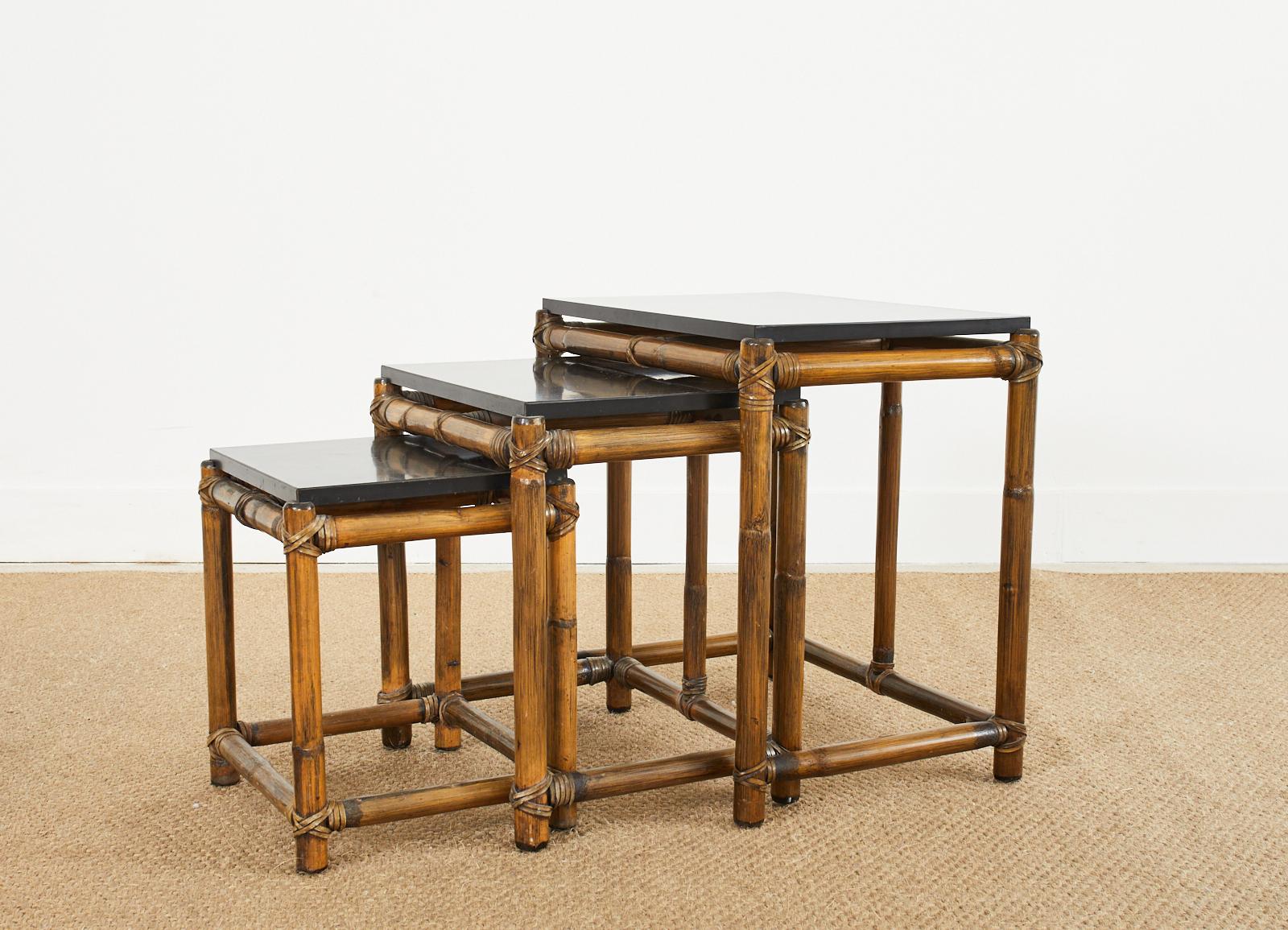 wood nesting end tables