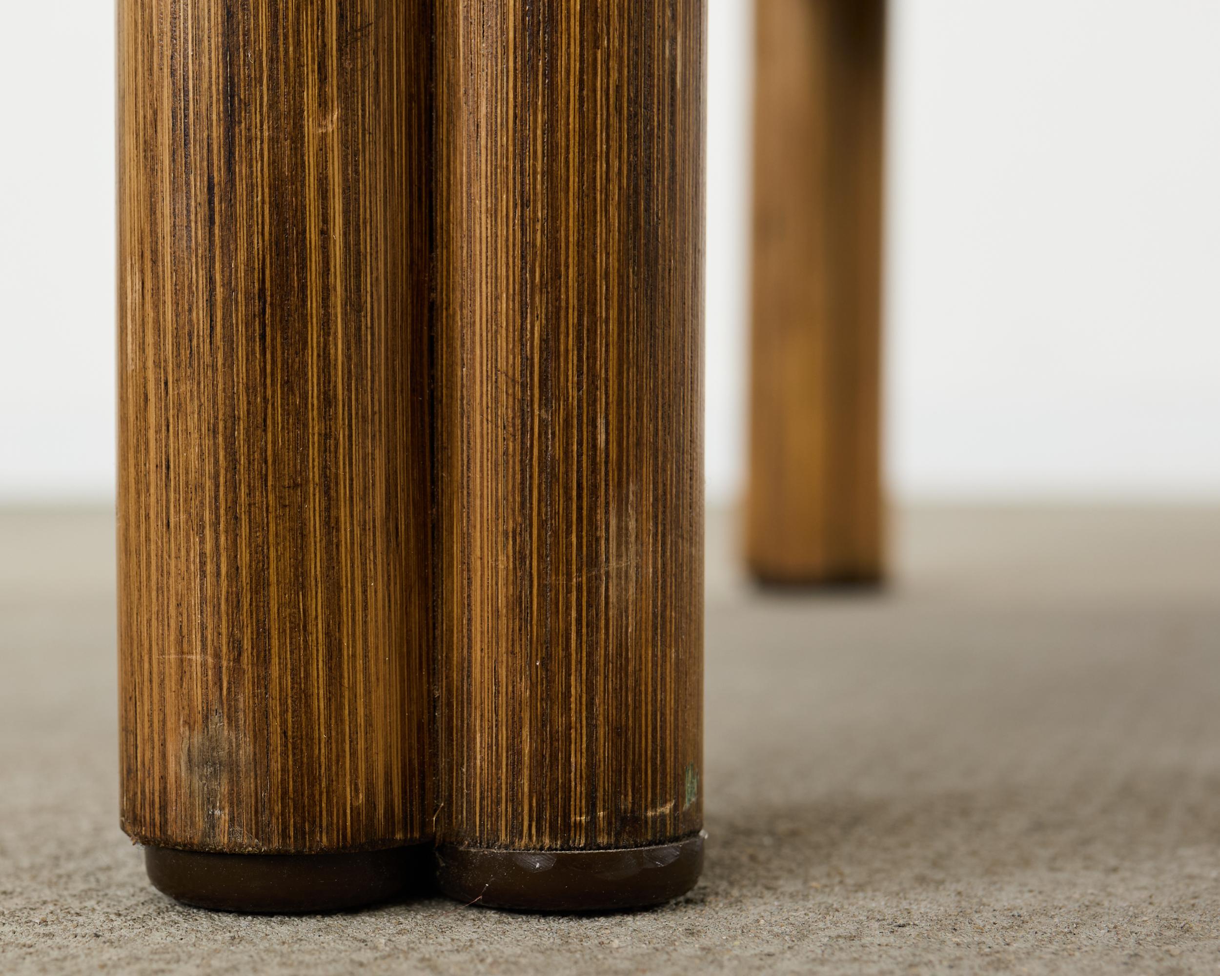 McGuire Organic Table basse cocktail moderne en rotin Oak Oak en vente 2