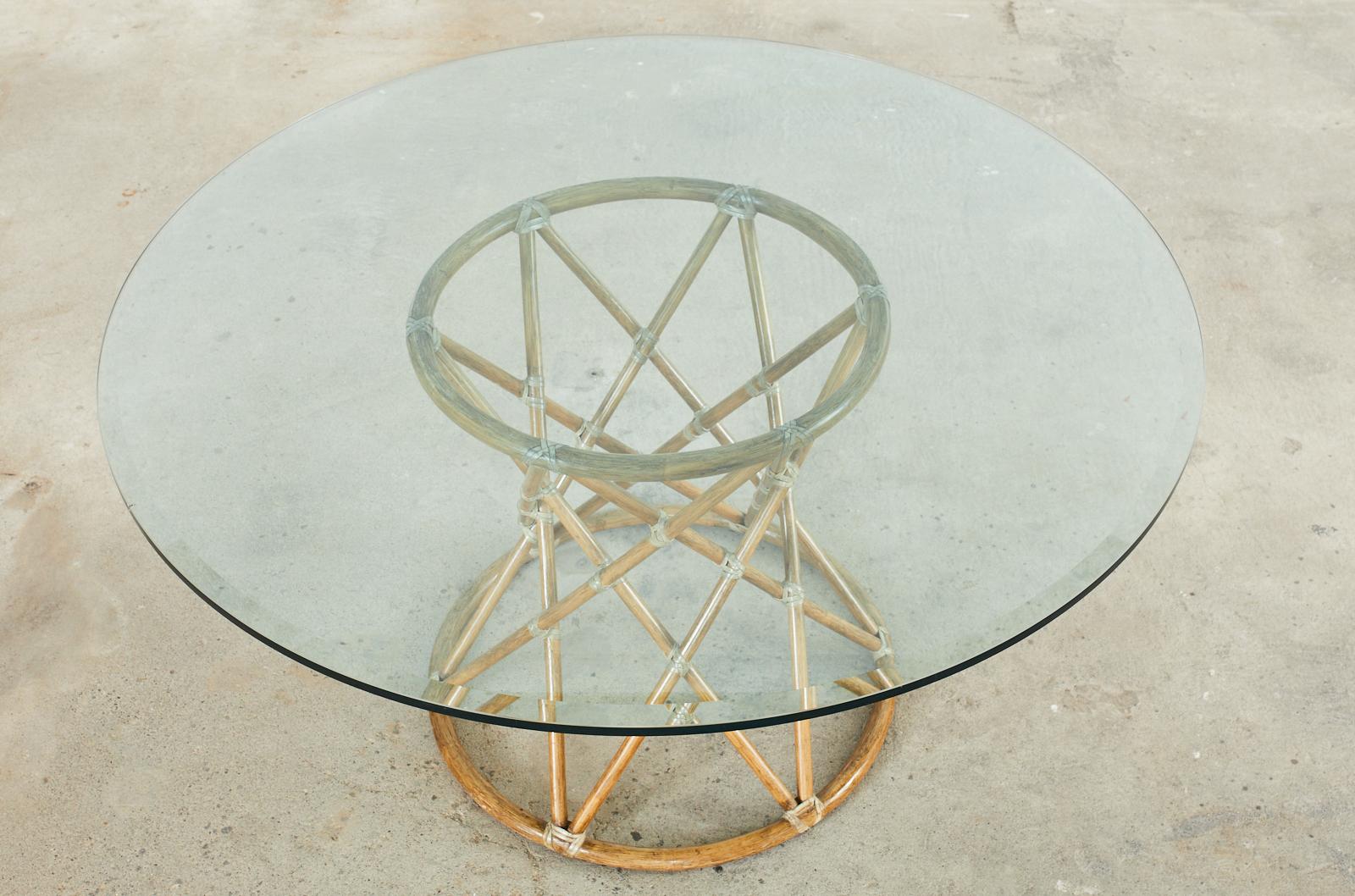 rattan table base