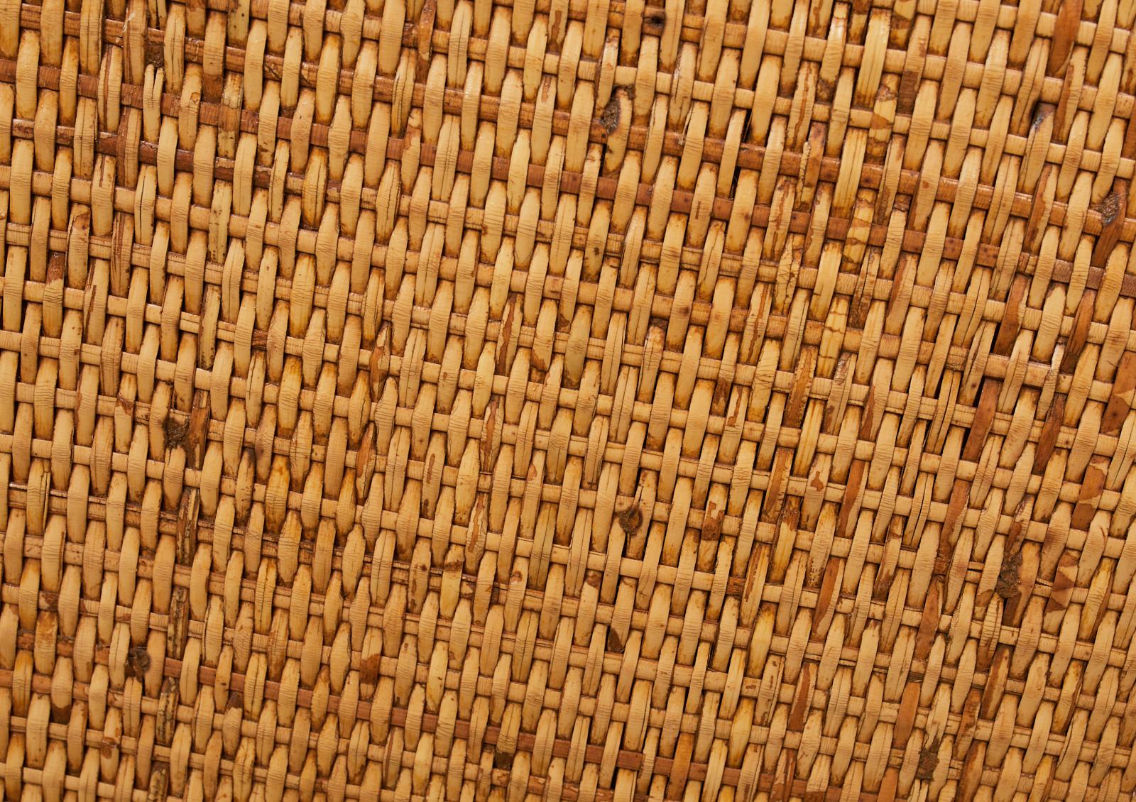 McGuire Organic Modern Rattan Raffia Lounge Chair 6