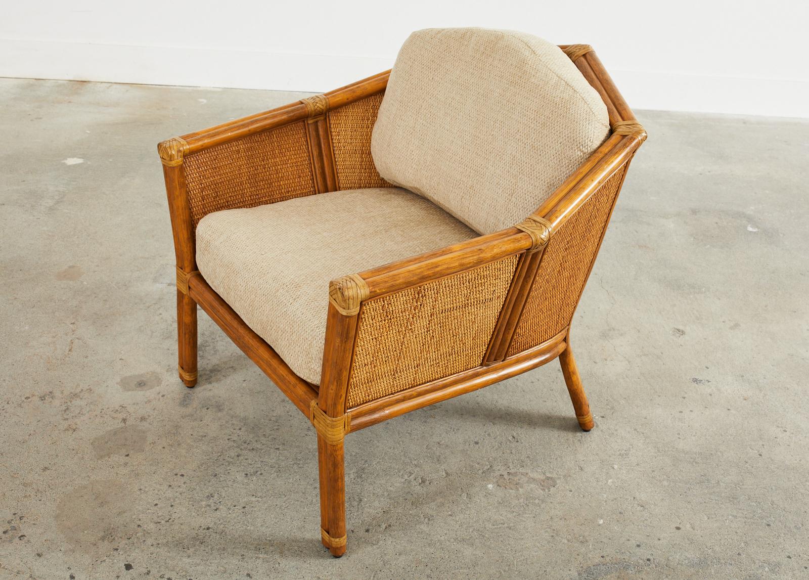 modern rattan lounge chair