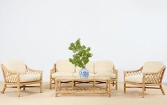 McGuire, canapé moderne et organique en rotin roseau