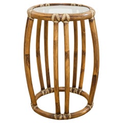 The Modernity Table à boire Taborette Drum en rotin organique