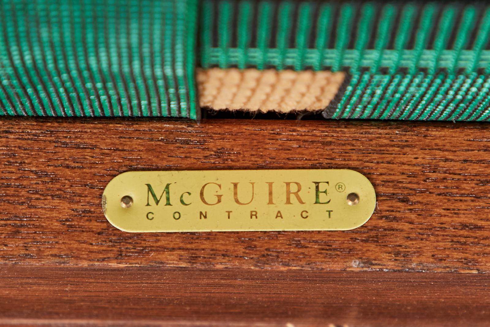 McGuire Organic Modern Rattan Target Lounge Cube Chair 2