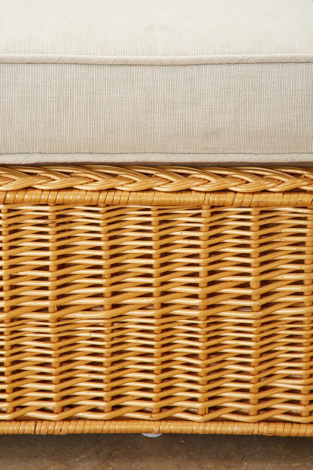 McGuire Organic Modern Rattan Wicker Daybed 4