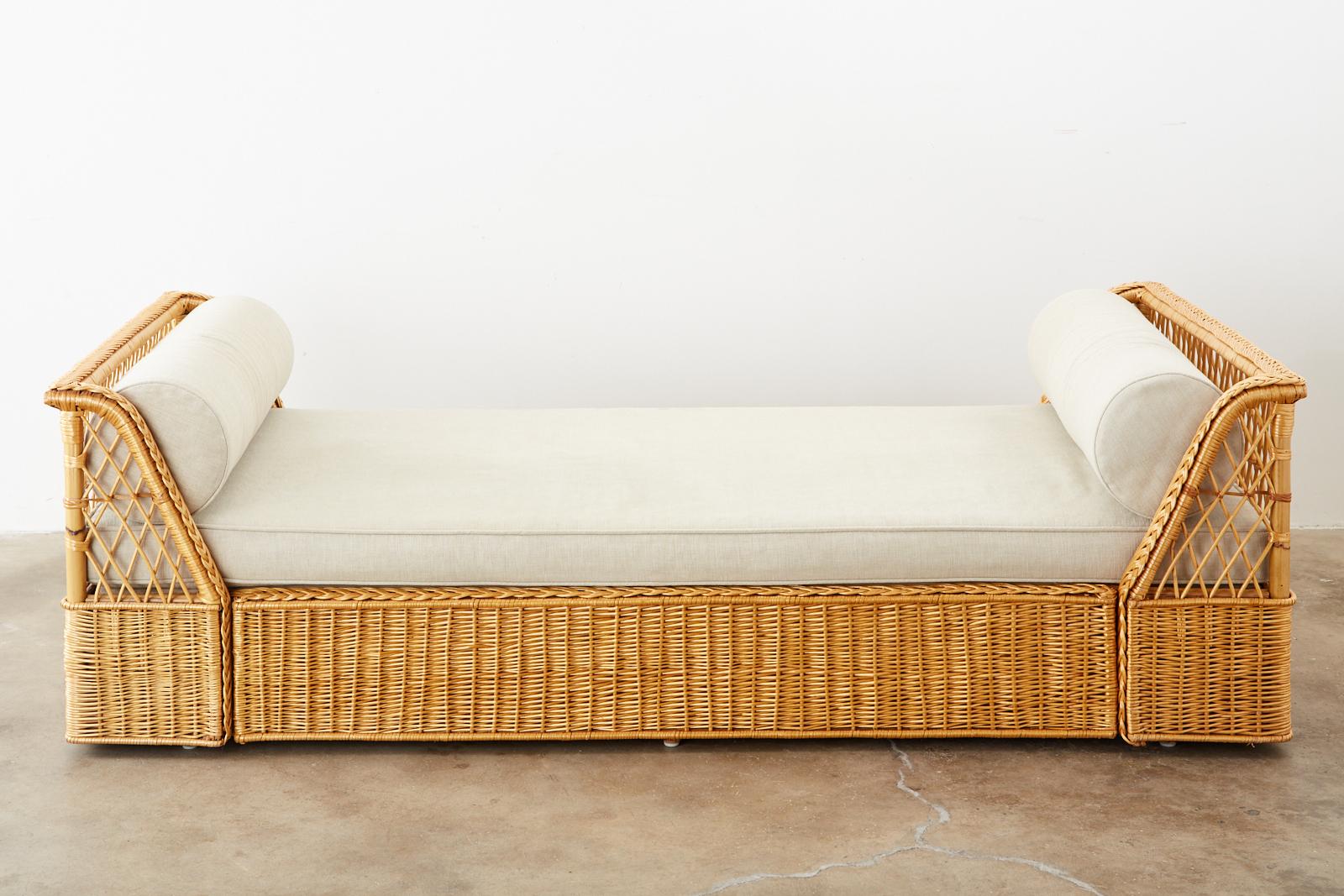 wicker daybed with trundle