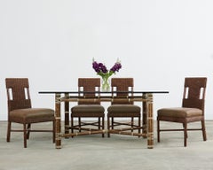 McGuire Organic Modern Rectangular Bamboo Dining Table