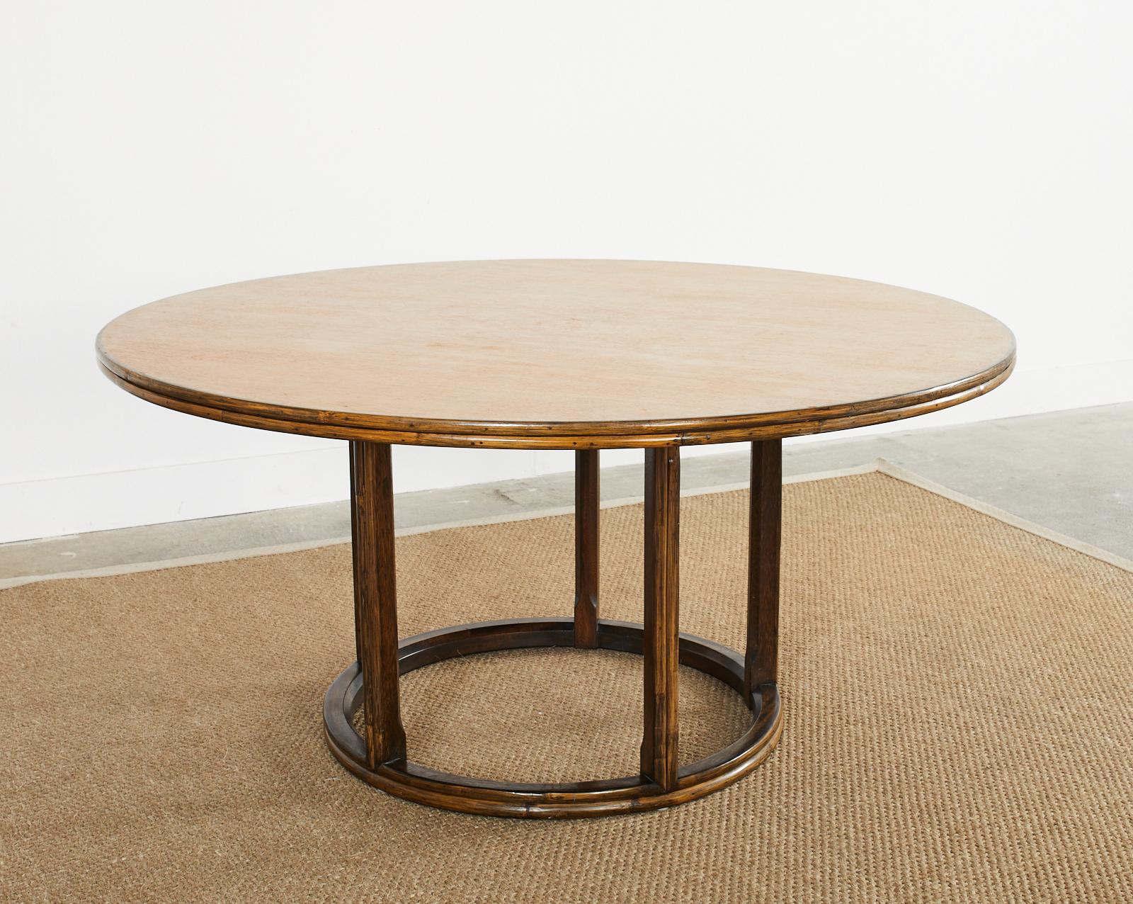 organic modern round dining table