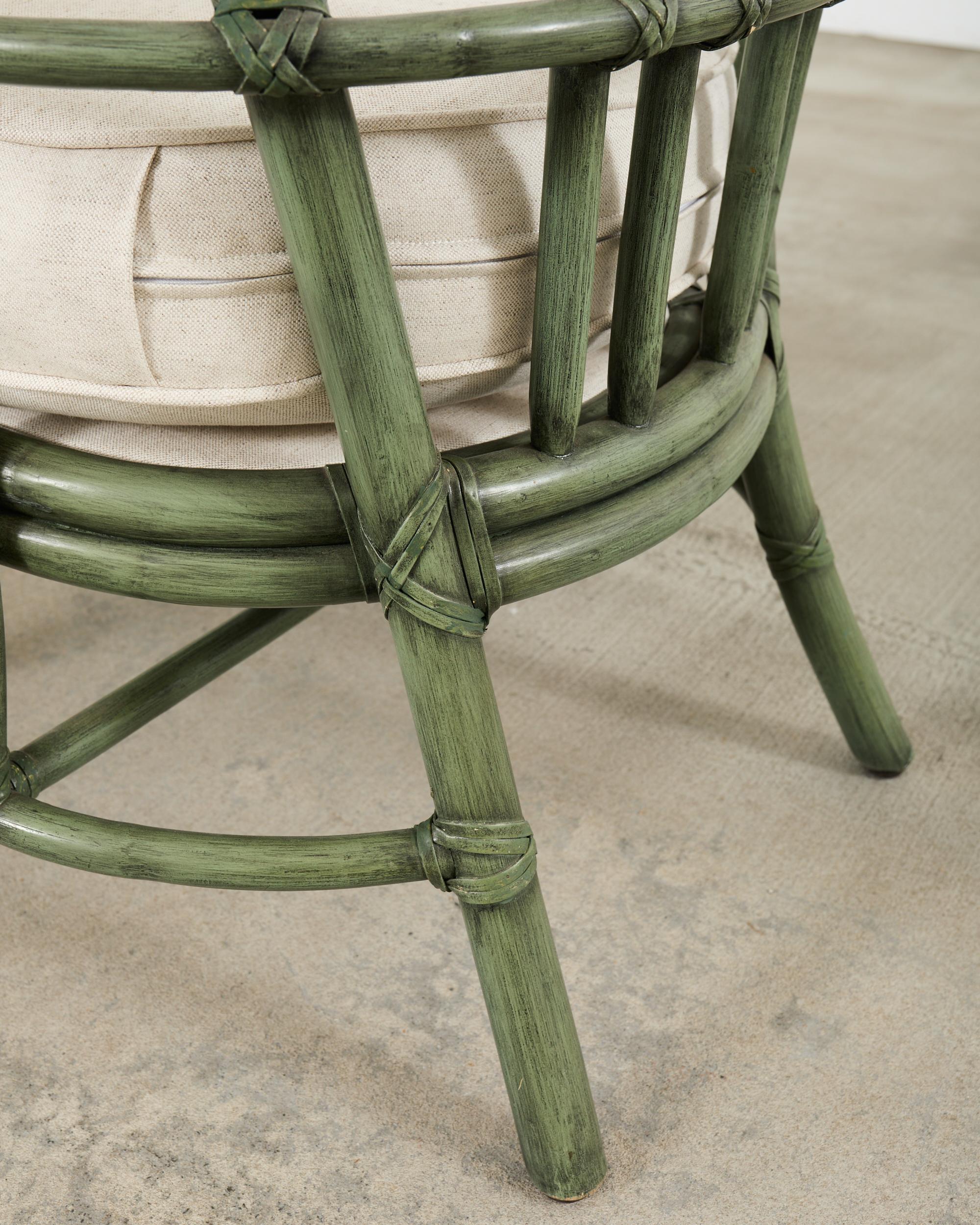 McGuire Organic Modern Twisted Rattan Lounge Chair in vendita 8