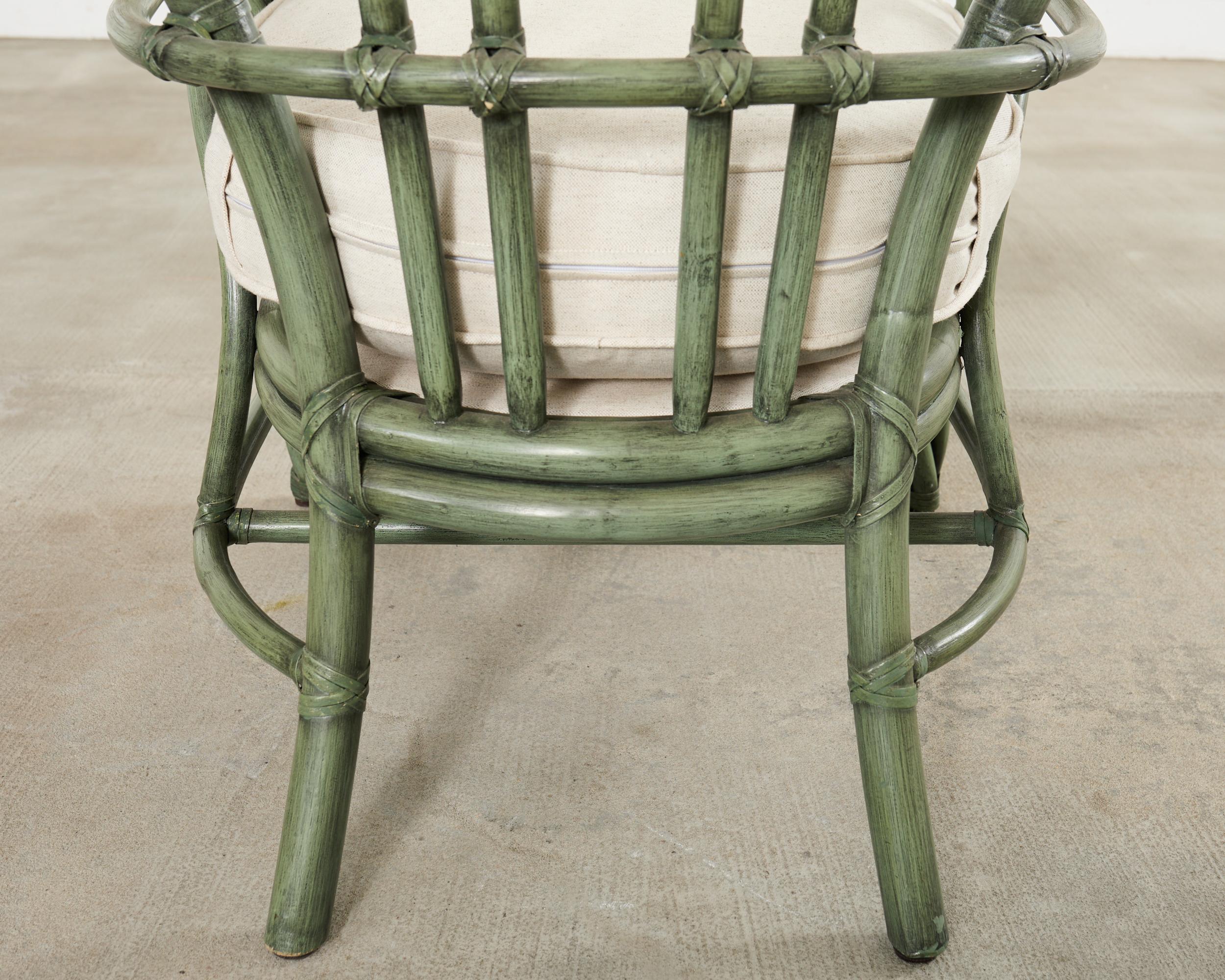 McGuire Organic Modern Twisted Rattan Lounge Chair in vendita 11